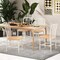 Armless Spindle Back Dining Chair Set Of 2 With Ergonomic Seat